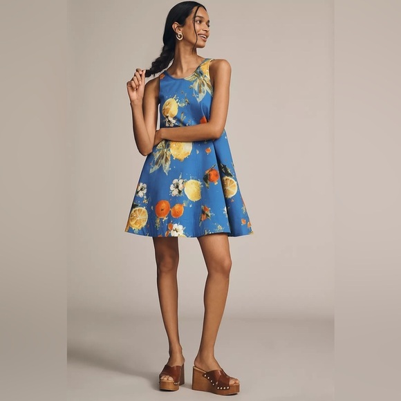 NWT! Anthropologie Sapphire The Keiko Mini Dress by Maeve - Size XXS 🕸️ - Picture 2 of 10